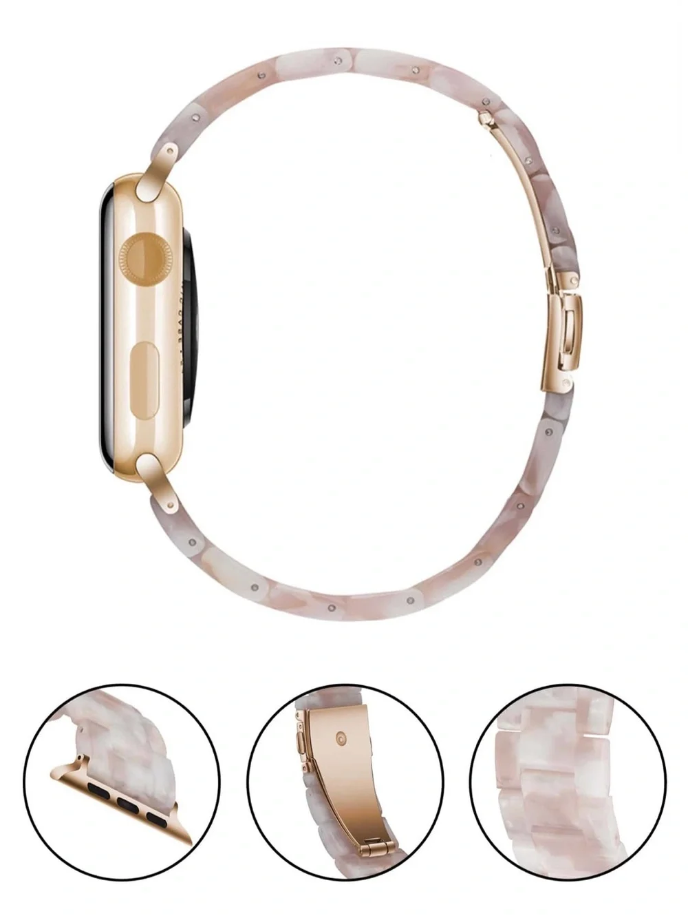 Heesch Apple Watch Resin Link Watch Band.